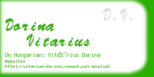 dorina vitarius business card